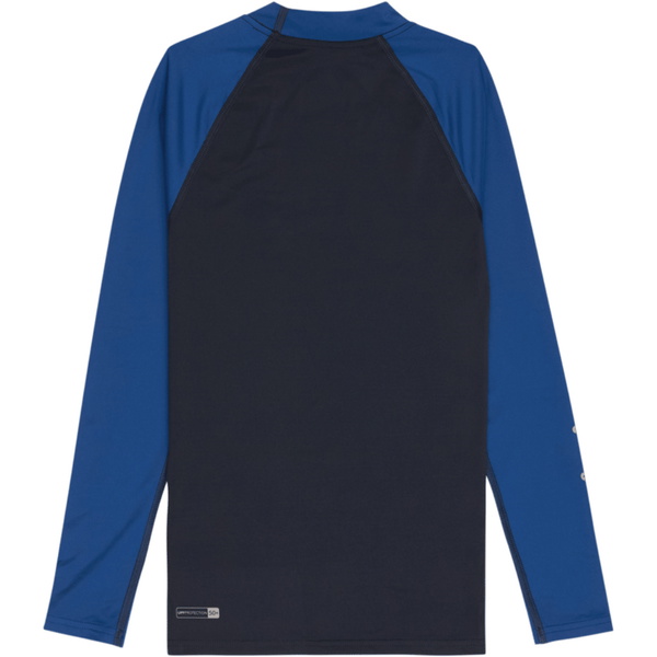 2026 Quiksilver Junior Everyday UPF50 Langarm-Lycra-Weste AQBWR03065  Dunkelblau / Monaco-Blau